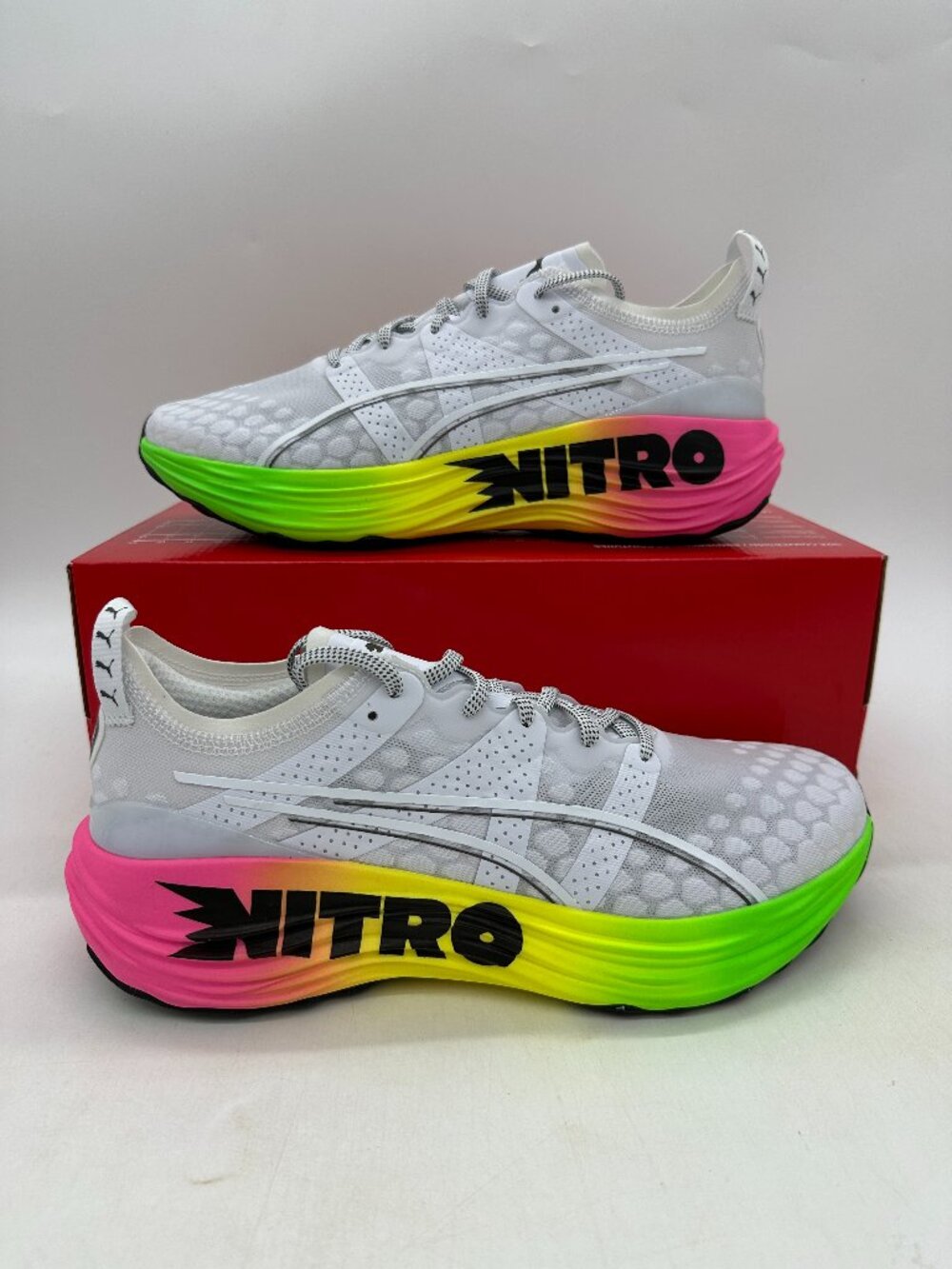 Puma ForeverRun Nitro Futrograde Men's size 10.5 Grey Running Shoes 380005 02